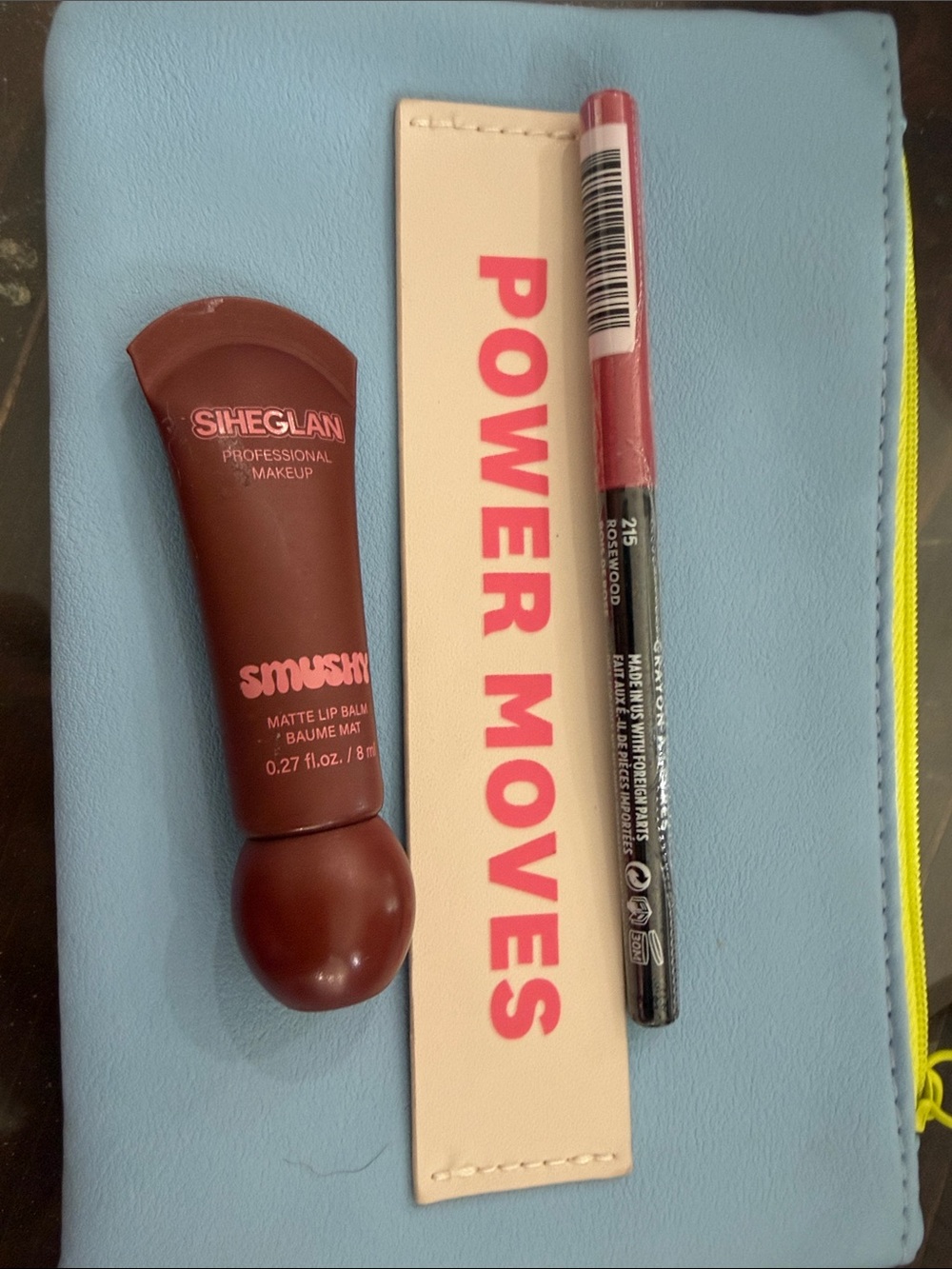 Sheglan Smush Matte Lip Balm & Lip Liner Set - Berry Red